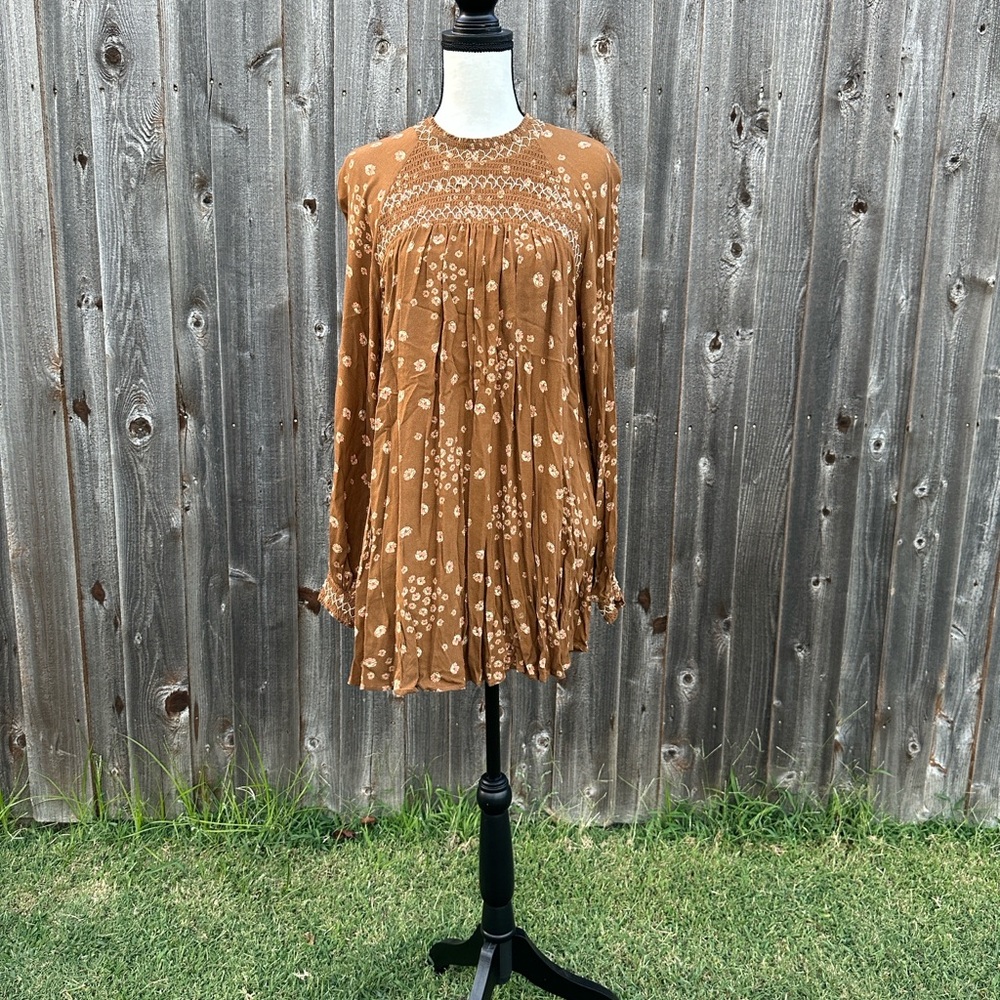 Free People Flowers in Her Hair Tunic EUC